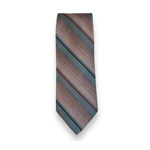 Salem Town | Men’s Green Striped Tie